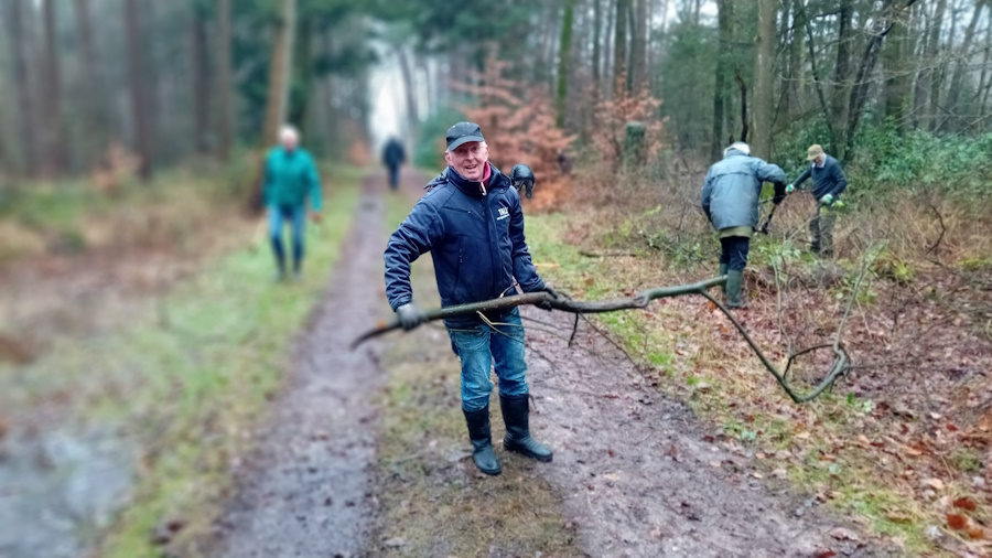 IVN Natuurwerkochtend 28 december 2024 Lonnekerberg foto 1