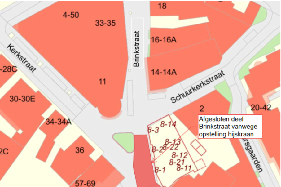 Brinkstraat afsluiting 070125