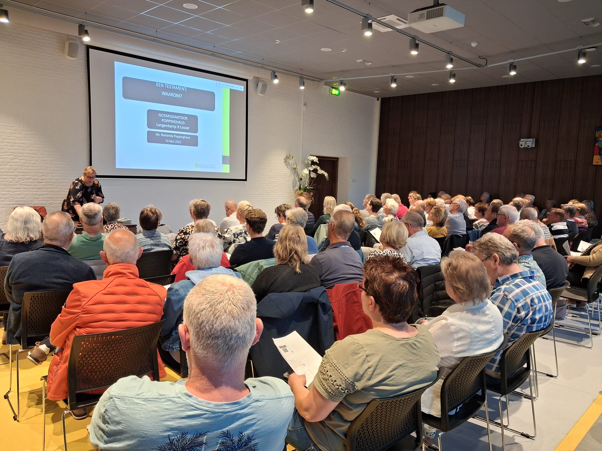 Lezing erfrecht druk bezocht