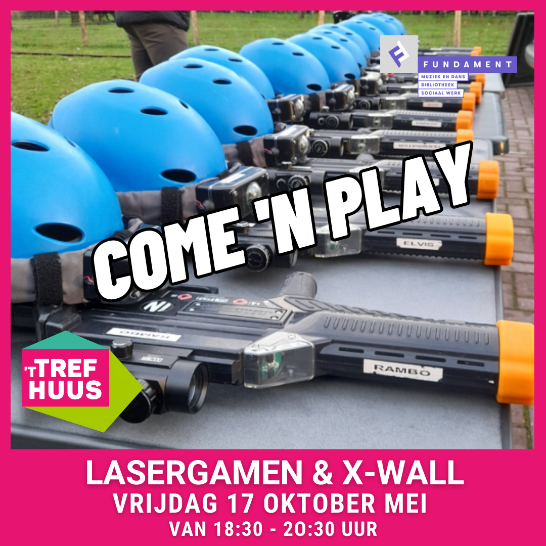 Lasergamen en X-wall voor tieners in ’t Trefhuus