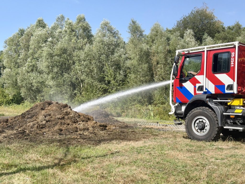 Bermbrand Bentheimerstraat bij De Lutte