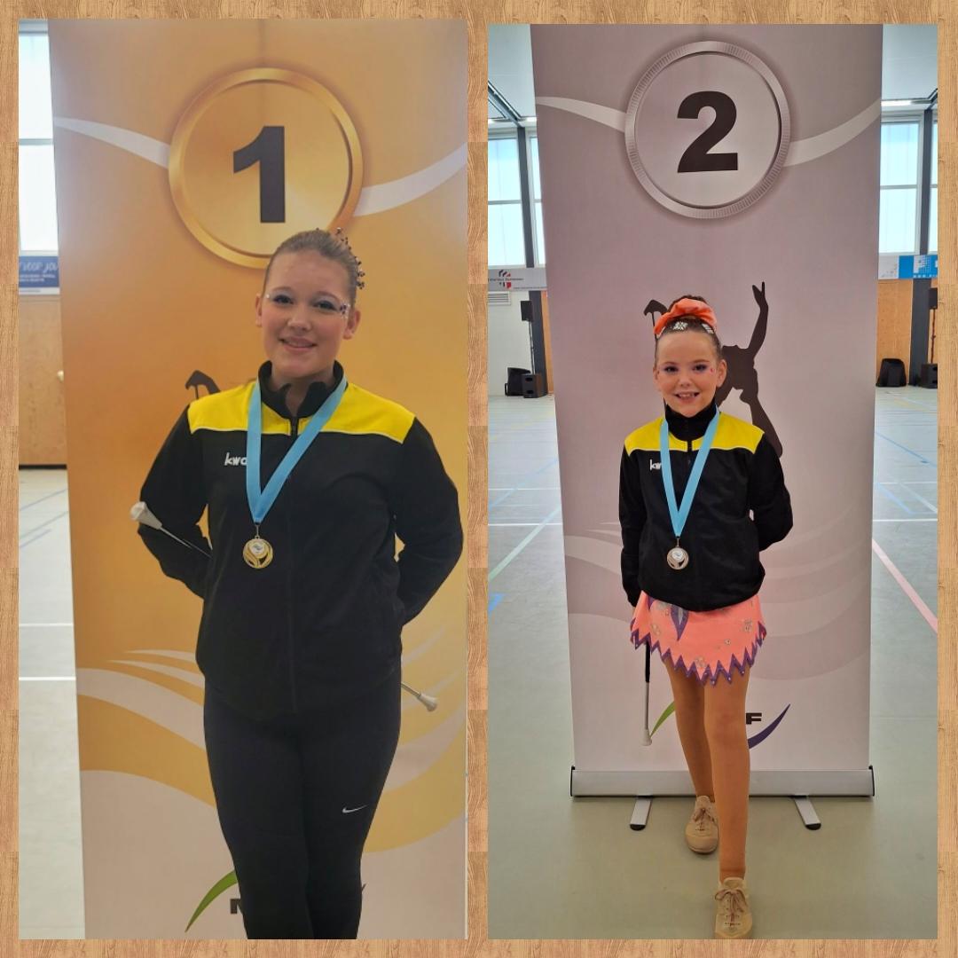 Dubbel podiumsucces voor twirlsters Revenge uit Overdinkel