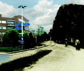 Het dr Froenplein met een inkijk in de Oldenzaalsestraat