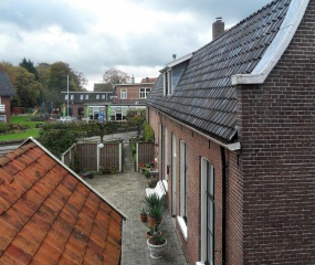 Een doorkijkje vanuit het pand van de Historische Kring Losser. Maar weinig mensen zullen dit kennen.