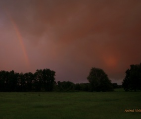 Avondrood boven Losser door Astrid Velthuis