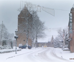 Losser in de sneeuw door Astrid Velthuis