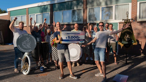 VriendenLoterij steunt muziekvereniging Concordia Overdinkel met 5.000 euro 