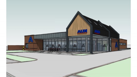 Nieuwbouw Aldi Overdinkel