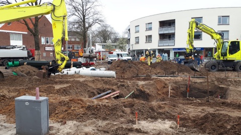 Gasleiding geraakt bij werkzaamheden parkeerplaats Langenkamp