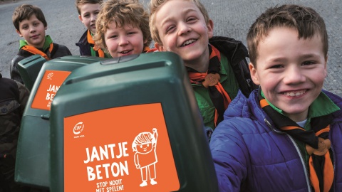 Start aanmelden collecte Jantje Beton