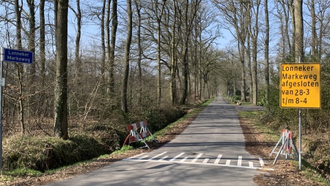 Lonneker Markeweg afgesloten van 28 maart t/m 8 april