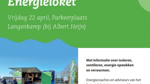 Gratis advies mobiel energieloket Langenkamp op vrijdag 22 april