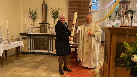 Paaskaars 2019 in De Lutte voor Marietje Brookhuis