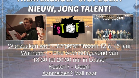 Theatergroep ‘sTOF zoekt nieuw talent