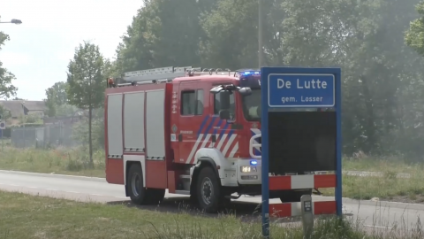 Brandweer rukt uit in De Lutte