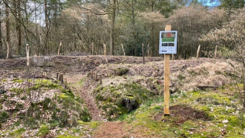 Reconstructie schuilhut in de Snippert gereed