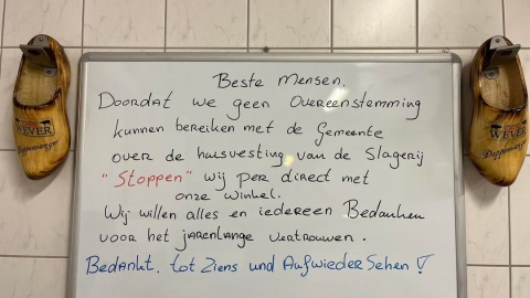 Slagerij Wever stopt er mee