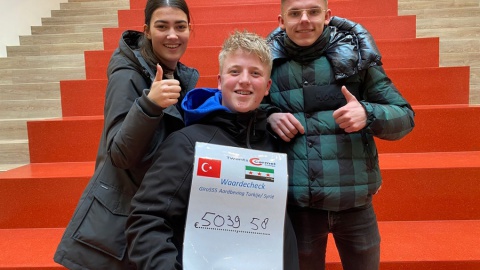 Twents Carmel College Losser houdt sponsorloop voor Turkije en Syrië