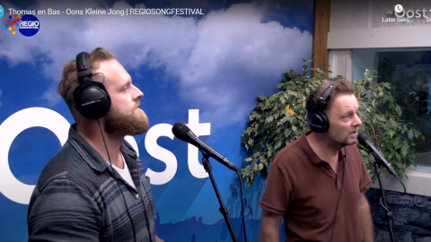 Stem op Thomas en Bas voor het Regionaal Songfestival bij RTV-Oost