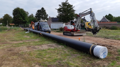 Grote ondergrondse regenwaterverbinding in centrum Losser