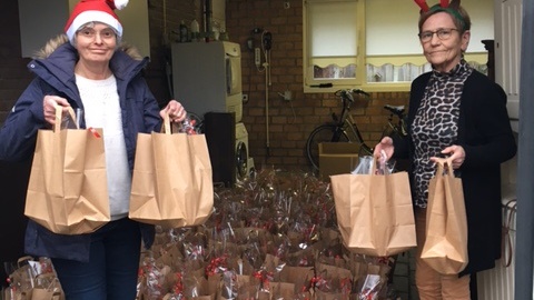 Kerstverrassing voor gasten Zonnebloem