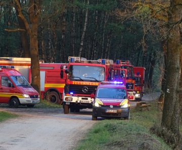 Rudi Nijmeijer fotografeerde de brand in het Gildehauser Venn